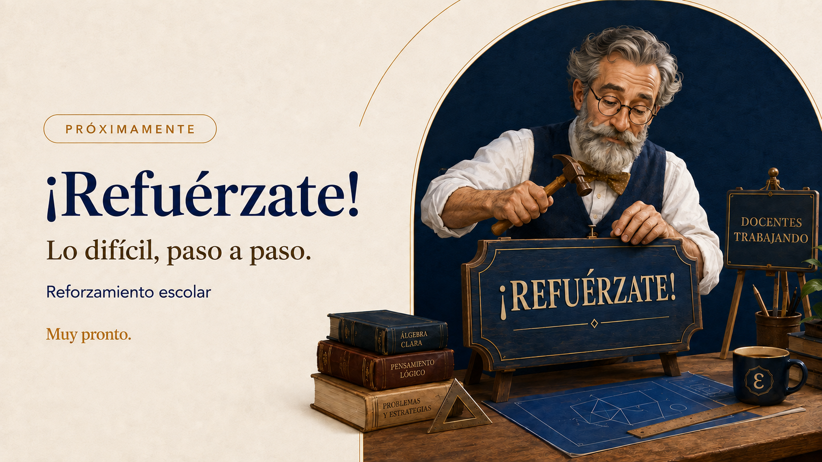 Próximamente: ¡Refuérzate! Lo difícil, paso a paso.